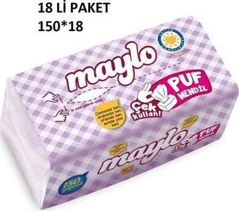 Maylo Puf Mendil 150 Yaprak x 18 PAKET (2700 YAPRAK)