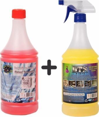Dtx Kimya Oto Kalorifer Ve Petek Temizleme Ilacı (Solventli) 1Lt & Ixir Çok Amaçlı Genel Temizleme Sıvısı 1 Lt