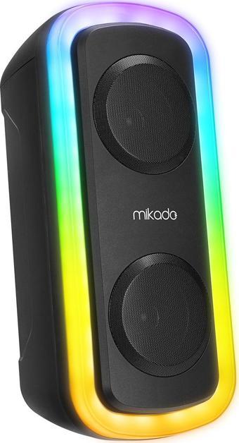 Mikado Md-C18 Siyah 8W Rgb Işıklı Taşınabilir Speaker Hoparlör