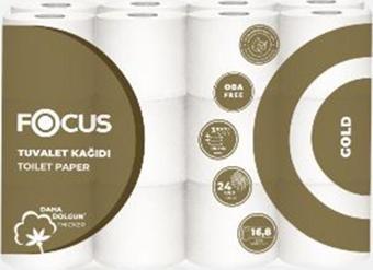 Focus 50001821 Gold Tuvalet Kağıdı 16,8 Metre 3 Katlı 24 Rulo