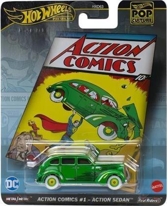 Hot Wheels Premium Pop Culture Action Comis #1 - Action Sedan HVJ50