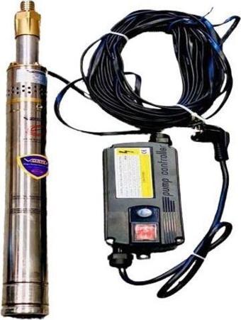 Vortex 2" Boruya Girebilen Dalgıç Pompa - 50 mm Çapında 15 Mt. Kablolu - Panolu (53 Mss - 1,2 M³/h)