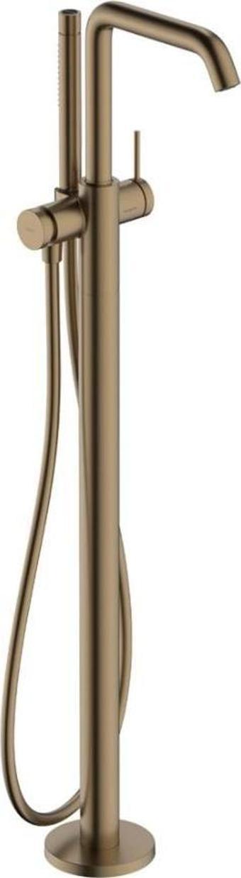 Hansgrohe Tecturis S Tek Kollu Küvet Bataryası Mat Bronz 73440140