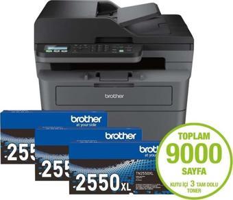 Brother MFC-L2806DW YAZ/TAR/FOT/FAX/DUB/WİFİ LAZER YAZICI (3 TAM DOLU TONER)