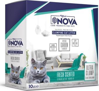 Mycat Nova Ultra Topaklanma (Ferahlatıcı Koku) Premium Kedi Kumu 10lt