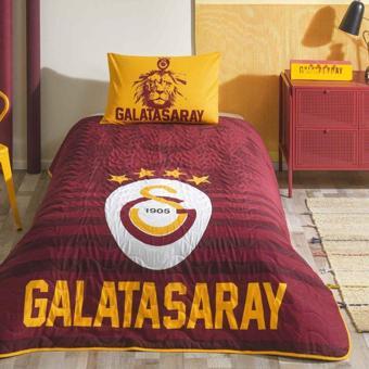 TAÇ Lisanslı Galatasaray Stripe Tek Kişilik Yatak Örtüsü Seti