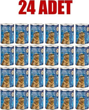 Sapphere Balıklı Yetişkin Köpek Maması Konserve 400 Gr 24 Adet