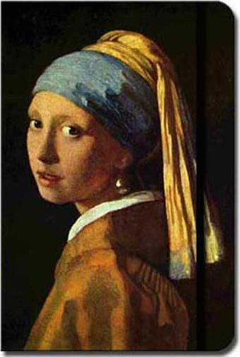 Art Of World Wermeer Pearl Earrıng çizgili defter
