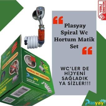Plasyay Spiral Wc Hortum Seti Beyaz