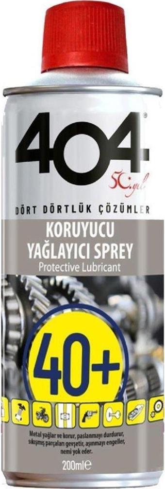 404 Kimya Koruyucu Yağlayıcı Sprey 200 ML