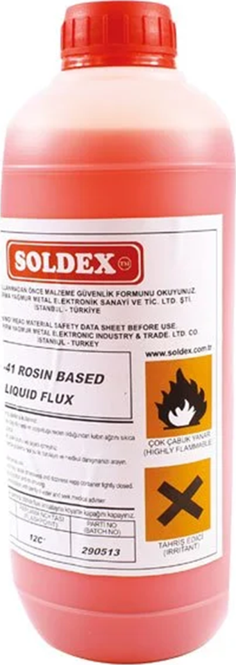 Soldex ASR-41 1 Lt. Köpürebilir Reçine Bazlı Sıvı Flux