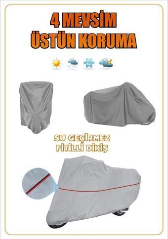 CarGuard Yuki YK150T-20 Fitilli Motosiklet Brandası Çadır Örtü - Miflonlu