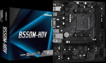 Asrock, B550m-hdv, 2xddr4, M.2, D-sub, Dvı, Hdmı, Am4 Soket Anakart