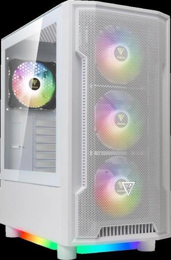 Gamdıas Athena M6 Lite Wh, 750w, Tempered Glass, Mesh, Argb, 80+ Bronze, Atx, White Edition, Gamıng 