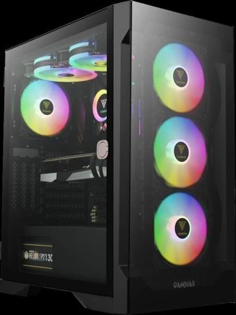 Gamdıas Talos E2 Elite, 850w, Tempered Glass, Argb, 80+ Bronze, Atx Gamıng Kasa