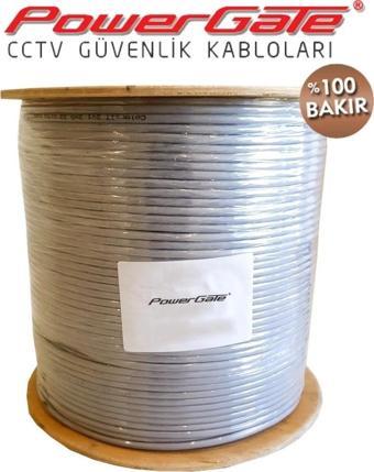 Powergate Pro 250mt, 2+1 (2x0,50+0,33) %100bakır, Cctv Güvenlik Kablosu