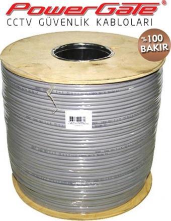 Powergate Pro 500mt, 2+1 (2x0,50+0,33) %100bakır, Cctv Güvenlik Kablosu