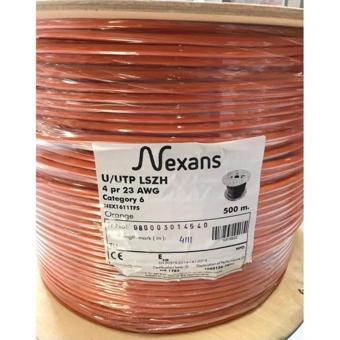 Nexans Cat6, 500m, 23awg (0,58mm), Utp, %100 Bakır, Lszh Halogen Free, Makara, Kablo (turuncu)