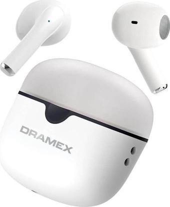 Dramex DX20 Earbuds Bluetooth 5.3 TWS Kablosuz Mikrofonlu Kulakiçi Kulaklık - Beyaz