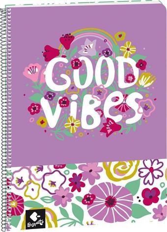 Busquets Good Vibes Kareli A4 Spiralli Defter 80 Yaprak 20652097900
