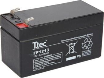 Ttec 12 Volt 1.3A Akü -12V 1.3 Ah Bakımsız Kuru Akü 2020 Üretim