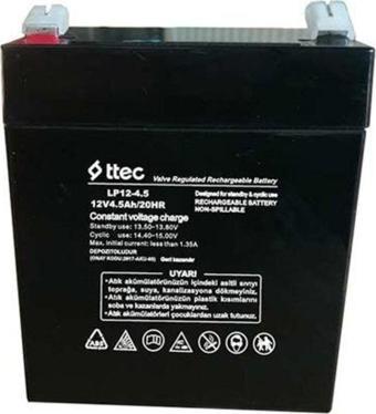 Ttec 12V 4.5Ah Bakımsız Kuru Akü