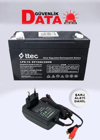 Ttec 6 Volt 12 Amper Bakımsız Kuru Akü Şarj Aleti 6V 12Ah