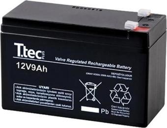 Ttec Plus Ttec 12V 9Ah Bakımsız Kuru Akü