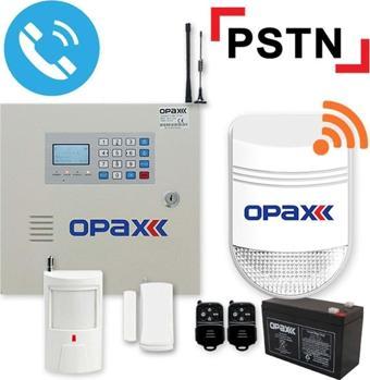 Opax -2545 Pstn Panel & Bgr-09 Kablosuz Sirenli Akü Dahil Full Alarm Seti (2545+Bgr-09+Akü)