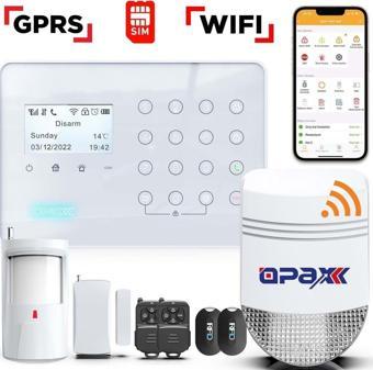 Opax Kablosuz Alarm Paneli Ve Bgr-09 Kablosuz Sirenli Ard-575 Bgr-09 Gprs/Gsm/Wifi (1 Yıl Ahm Ücretsiz)