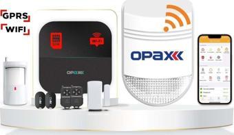 Opax -W20 Gprs I Wıfı & Bgr-09 Kablosuz Sirenli Network Alarm Sistemi (1 Yıl Ahm Ücretsiz)