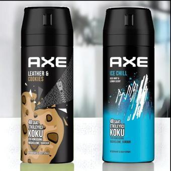 Axe Deodorant 150 Ml. Leather Cookies+Axe Deodorant 150 Ml. Ice Chill