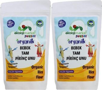 Ekoloji Market Organik Bebek Tam Pirinç Unu 250 Gr X 2 Adet