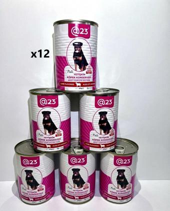 @23 Yetişkin Köpek Konservesi Kuzu Eti  Aromalı 415 g x 12 adet