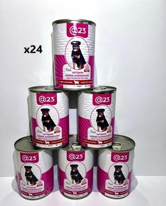 @23 Yetişkin Köpek Konservesi Kuzu Eti  Aromalı 415 g x 24 adet