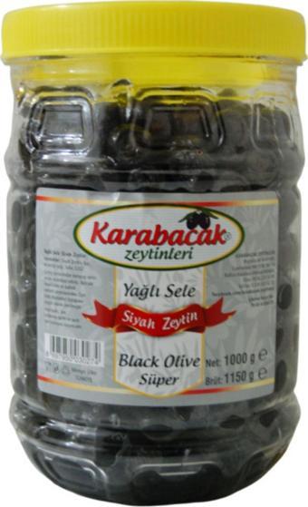 Karabacak Zeytin Karabacak Siyah Zeytin Süper Boy 1 Kğ Pet Kavanoz