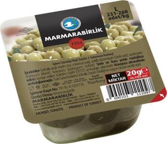 MarmaraBirlik Maramara Birlik Yeşil Zeytin 80X20 Gram