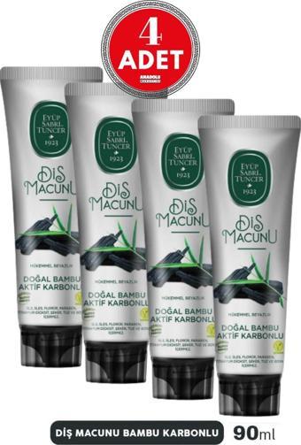 Eyüp Sabri Tuncer Doğal Bambu Karbonlu Diş Macunu 90 Ml 4 Adet