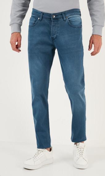 Buratti Pamuklu Normal Bel Regular Fit Jeans Erkek Kot Pantolon 6440303 MAVİ