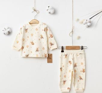 Ciccim Baby Ayıcık Desen Pijama Takımı 5034