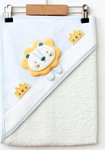 Ekebaby Lion Bebek Havlusu 80X80 Cm 1418