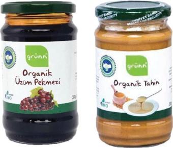 Grünn Organik Tahin 300 Gr + Üzüm Pekmezi 380 Gr