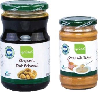 Grünn Organik Tahin 300 Gr + Dut Pekmezi 850 Gr