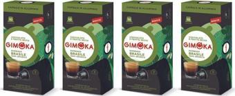 Gimoka Nespresso Uyumlu Alüminyum Kapsül Kahve Brasile 10'Lu  X  4 Adet - Yoğunluk 8