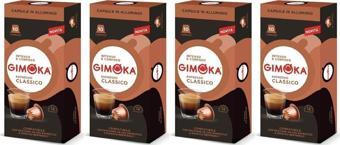 Gimoka Nesspresso Uyumlu Alüminyum Kapsül Kahve Classic Espresso 10'Lu  X  4 Adet - Yoğunluk 12