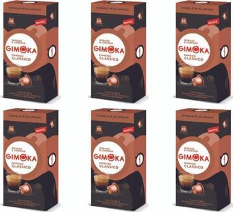 Gimoka Nespresso Uyumlu Alüminyum Kapsül Kahve Classic Espresso 10'Lu  X  6 Adet - Yoğunluk 12