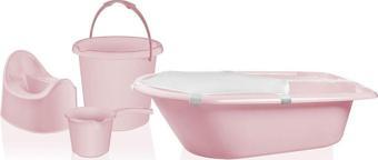 Tuffex 5'li Banyo Tuvalet Seti Pembe