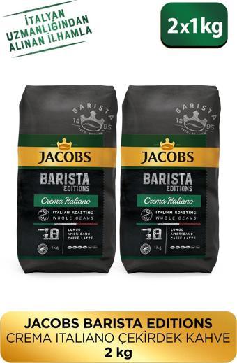 Jacobs Barista Editions Çekirdek Kahve Crema Italiano 2'Li Paket ( 1 Kg X 2)