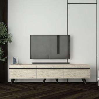 İnarch Dizayn Amsterdam Style Alt Modül Tv Ünitesi Traverten