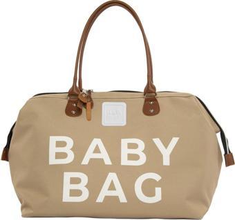 Bagmori Baby Bag Baskılı Bebek Bakım Çantası Vizon